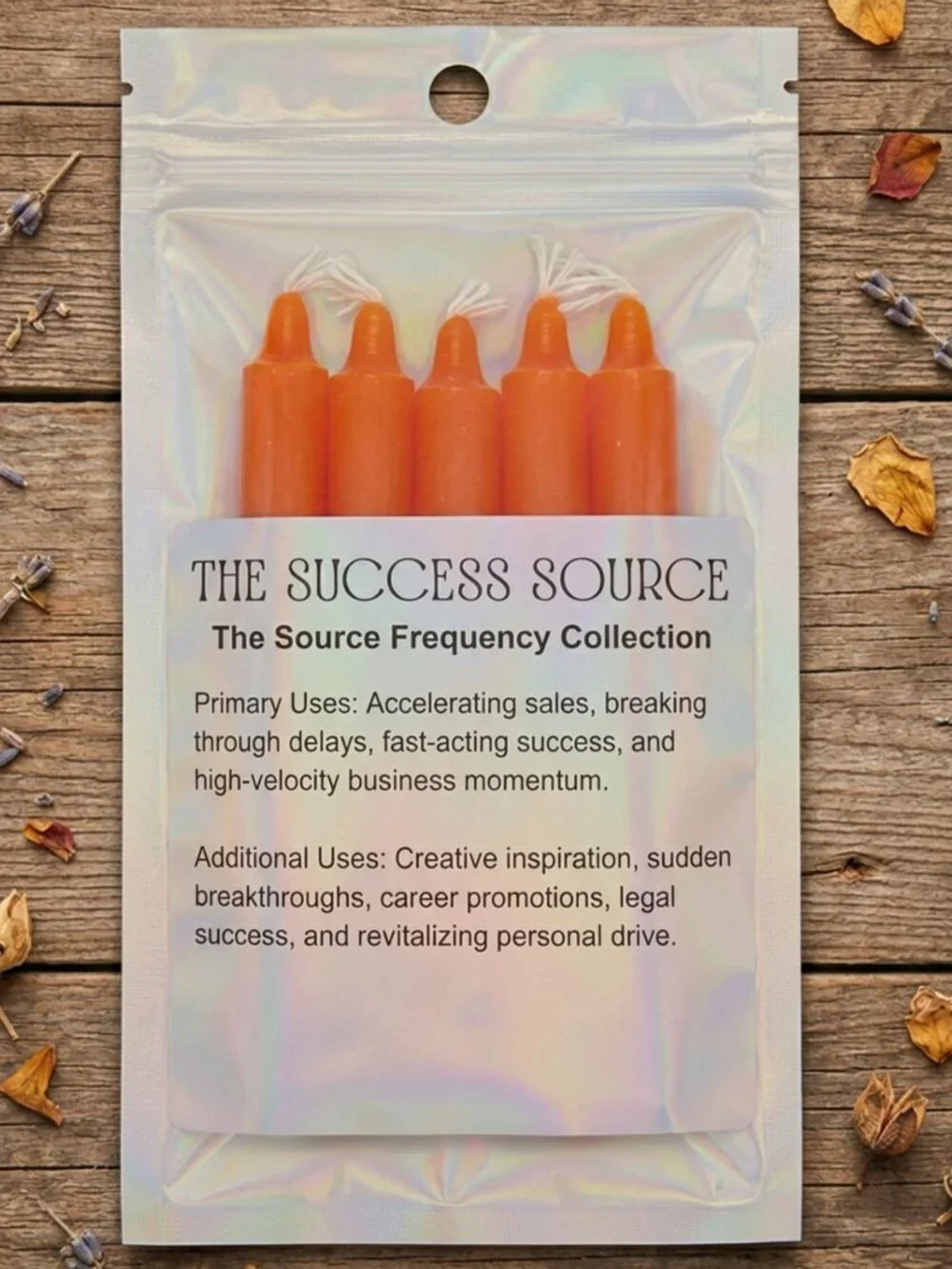 SUCCESS SOURCE Orange Spell Candles Ritual Chime Candle Altar Candles Career